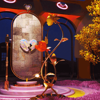 Heart Flowers GIF by Tanjin