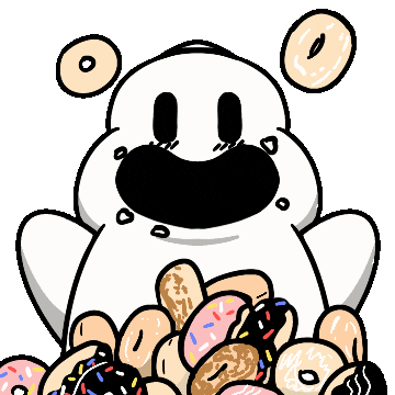 Ghost Donut Sticker