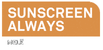 Sunscreen Glowing Sticker by MELĒ