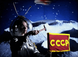 Soviet Union Moon GIF by Jason Clarke