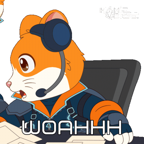No Way Wow Sticker by Hamieverse