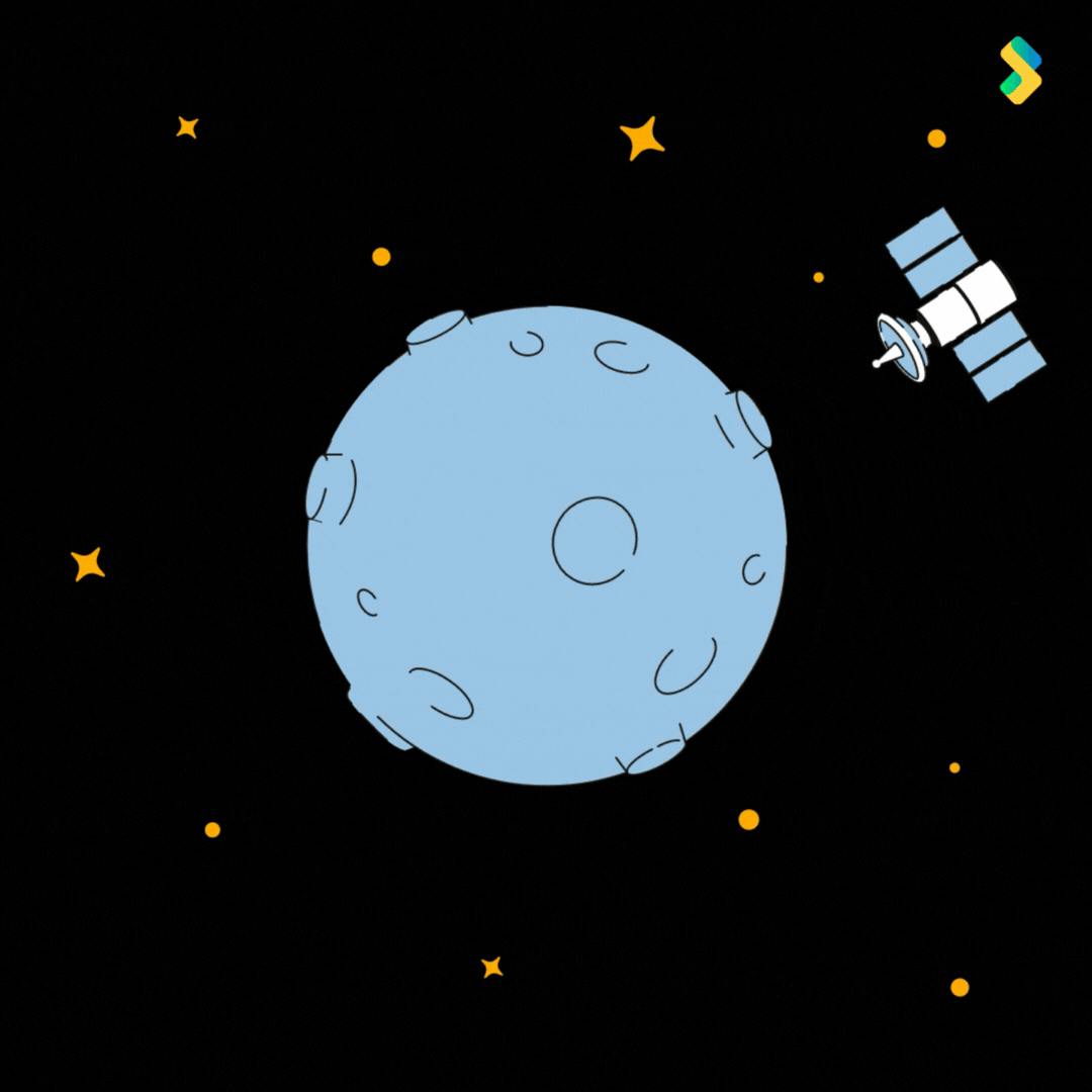 Space Mission Stars GIF by Bombay Softwares