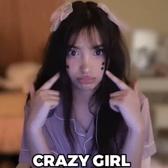 Crazy Girl Smile GIF
