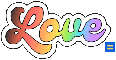 Love Is Love Rainbow Sticker by Human Rights Campaign