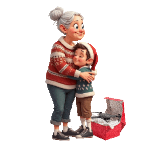 Christmas Day Grandmother Sticker