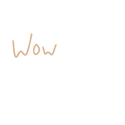 Lettering Wow Sticker