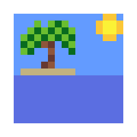Pixel Sun Sticker