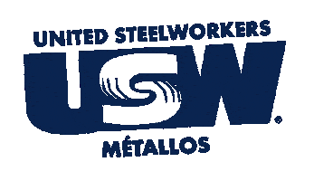 Navy Usw Sticker by United Steelworkers - Syndicat des Métallos
