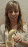 girl eating GIF
