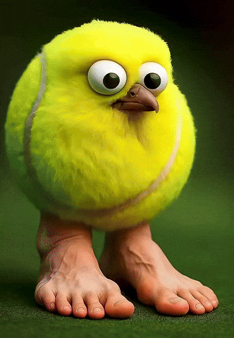 Bird Tennis GIF