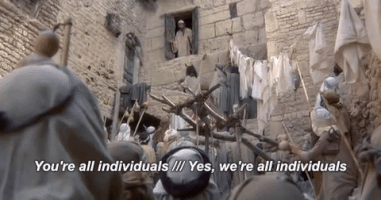 wiseacre monty python life of brian individuals GIF