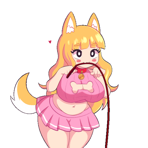 Cute Girl Puppy Sticker