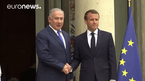 Macron Netanyahu GIF by euronews - Find & Share on GIPHY