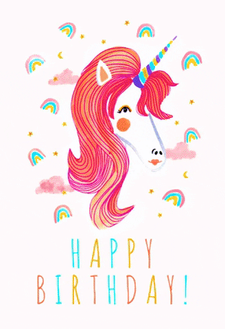 Image result for happy birthday unicorn animated gif