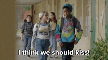 Middle School Kiss GIF by Brat TV