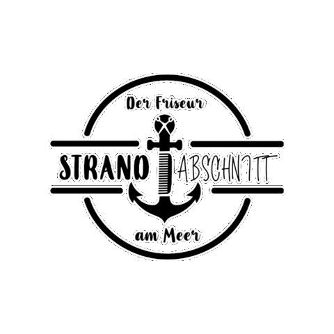 Friseur StrandABSCHNITT Sticker