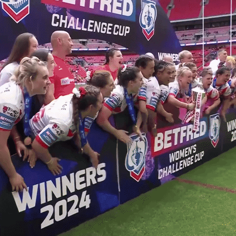 Womens Rugby Trophy GIF by St.Helens R.F.C