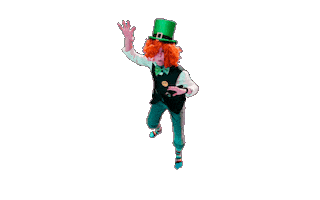 Excited St Patricks Day Sticker by DareDevil Improv Comedy