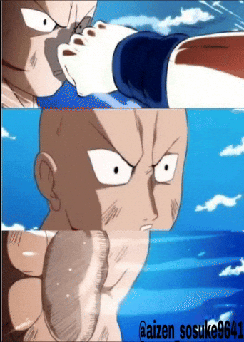 One Punch Man Goku Meme GIF
