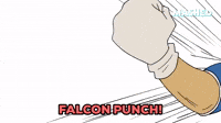 captain falcon knee gif