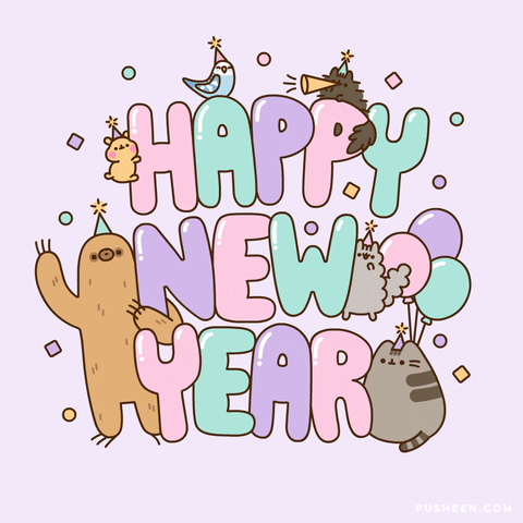 Happy New Year GIF by Pusheen