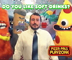 Sure Do Coca Cola GIF by PIZZA PALS PLAYZONE