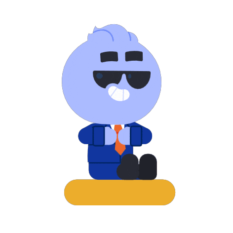 Happy Agent Sticker by Kudai