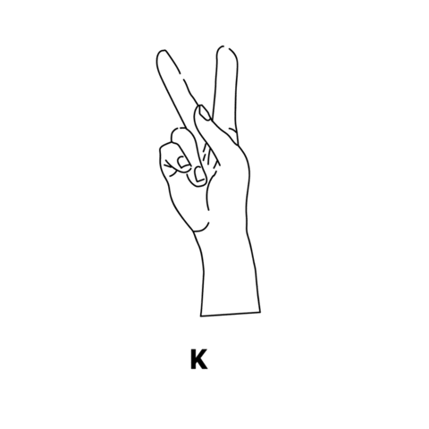 Sign Language K Sticker by Starbucks Malaysia