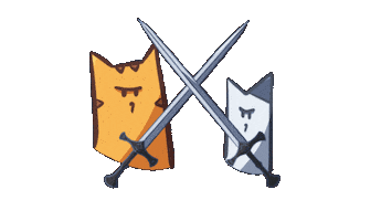 Fight Cats Sticker