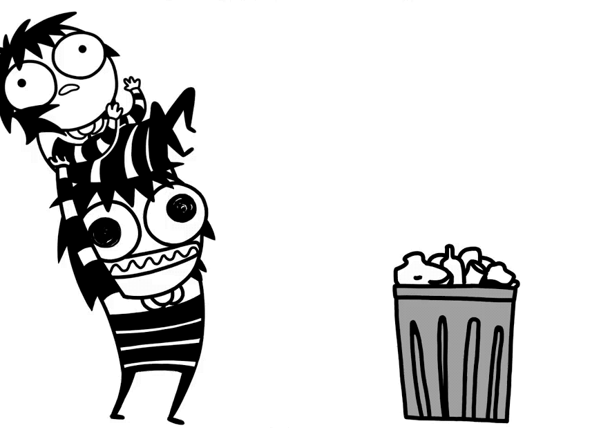 Trash How I Feel GIF by Sarah's Scribbles Find & Share