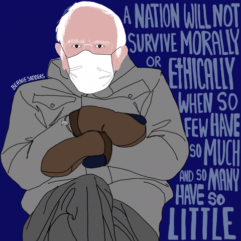 Freezing Bernie Sanders GIF - Find & Share on GIPHY