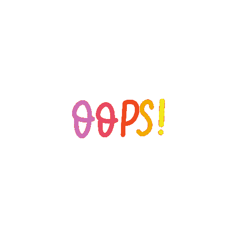 Instagram Oops Sticker