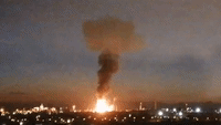 Chemical Plant Explosion Causes Large Fire in Tarragona, Spain