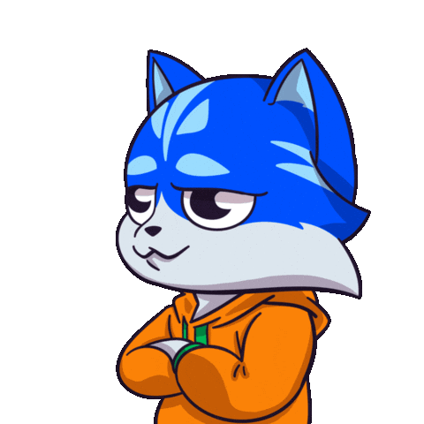Cat What Sticker by Toshithecat