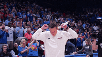 Kansas Basketball Rock Chalk GIF by Kansas Athletics