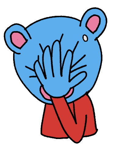 Bear Facepalm Sticker by aryamularama