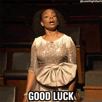 Seth Meyers Good Luck GIF by Late Night with Seth Meyers