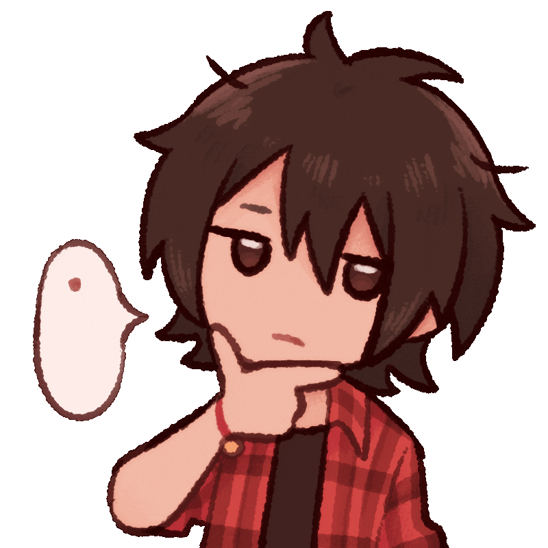 Thinking Chibi Sticker