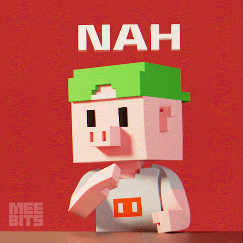 Disagree No Way GIF by Meebits