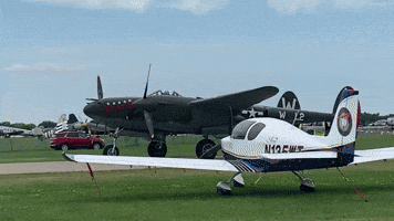 Flying P-38 GIF
