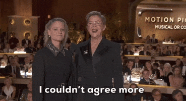 I Couldnt Agree More Jodie Foster GIF by Golden Globes