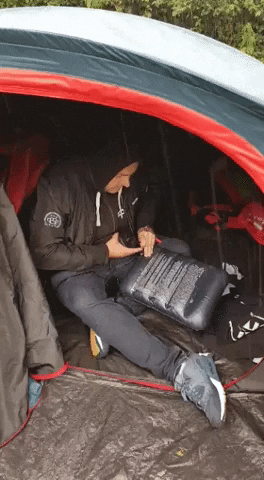 rain camping GIF by Eventure