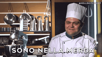 sono nella merda GIF by Hell's Kitchen Italia
