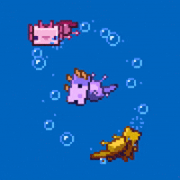Pixel Swimming GIF by Minecraft