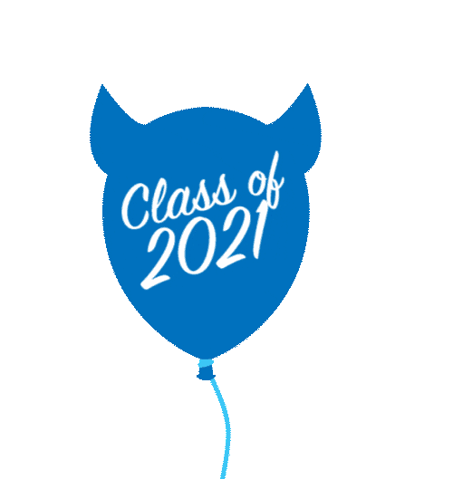 Horns Class Of 2021 Sticker by Lawrence Technological University