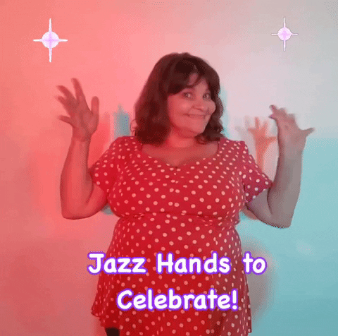 DSComminity celebrate jazzhands GIF