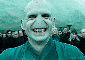 voldemort laughing harry potter GIF