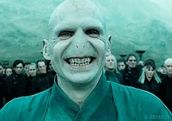 voldemort laughing harry potter GIF