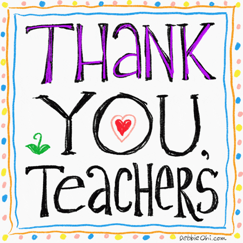 Teachers Day Thank You GIF by Debbie Ridpath Ohi