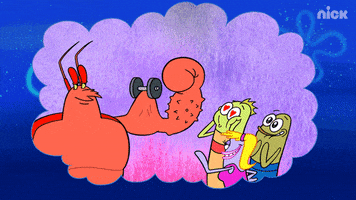 Nickelodeon Muscle GIF by SpongeBob SquarePants